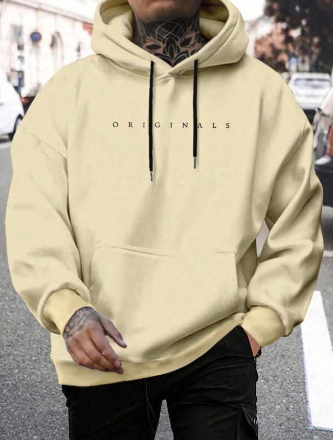 Men's High Street Casual Loose Hooded Sweatshirt - Trendy Brand, Autumn/Winter Style