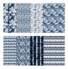 Soimoi Pachet de 8 bucăți Fat Quarter - Imprimeu Tie & Dye 45,7 cm x 55,9 cm, material pentru patchwork DIY - 100% bumbac, pre-tăiat, pentru matlasare