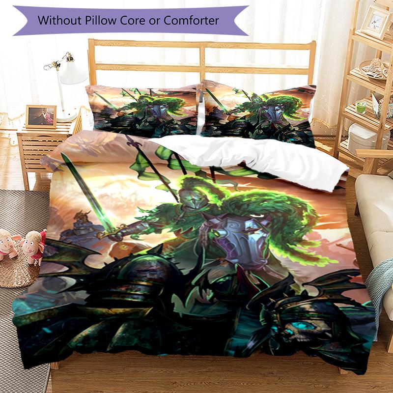 3pcs Total War Bedding Set Duvet Cover Closure Includes 1 Duvet Cover & 2 Pillowcases, Soft and Comfortable for All Seasons.