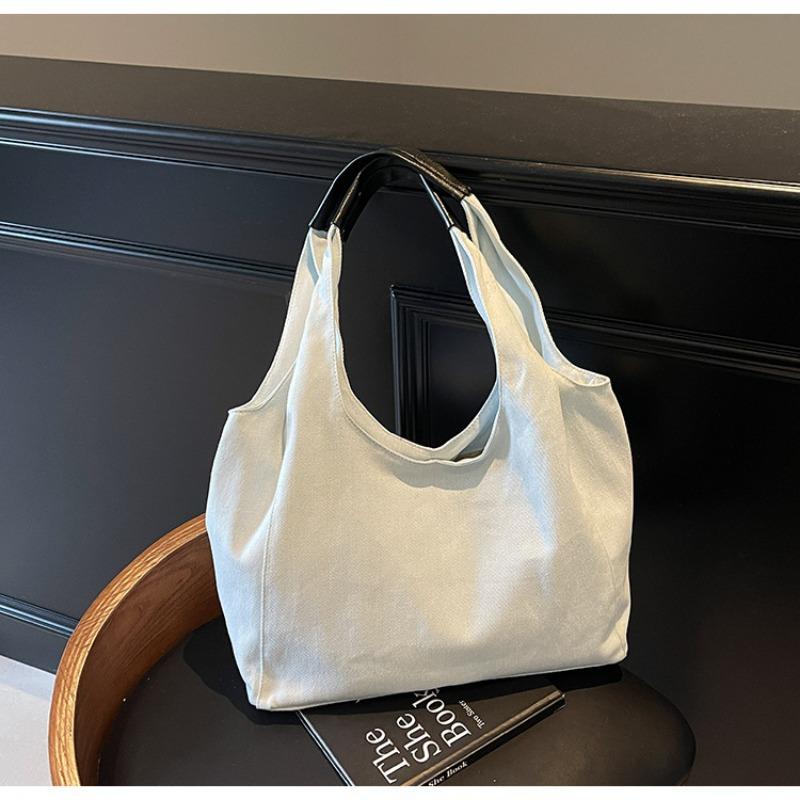 

Джинсовая сумка женская большой вместимости новая летняя универсальная простая на плечо для покупок студенческая сумка светло-синий