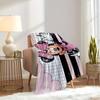 1pc Flannel Minnie Mouse Pink Polka Dot Bedding Throw Blanket Sofa Cover Gift Home Decoration Room Decorative Throws