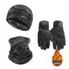 Thermal Fleece Winter Hat, Scarf & Gloves 3-Piece Set