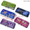 Double Layer Iron Pencil Box Pen Ruler Measuring Tape Scissors Model Dollhouse Miniature Micro Landscape Decor Pretend Play Toy