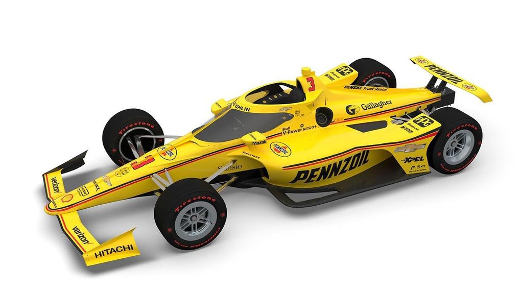 Salvinos Jr Models Team Penske Scott McLaughlin 2023 Indy 500 Plastic Model SJMPIMS2023SMI 1/20