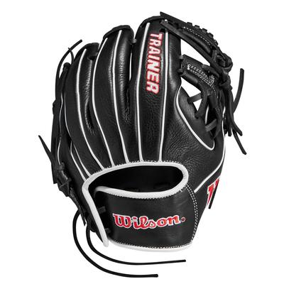 Wilson TRAINER DUAL Sort Hård Baseballhandske, Infielder, (WBW103188/WBW10090910)