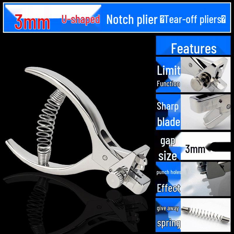 

V-Shaped Vacuum Bag Notch Pliers - Easy Tear Notching Tool for Packaging