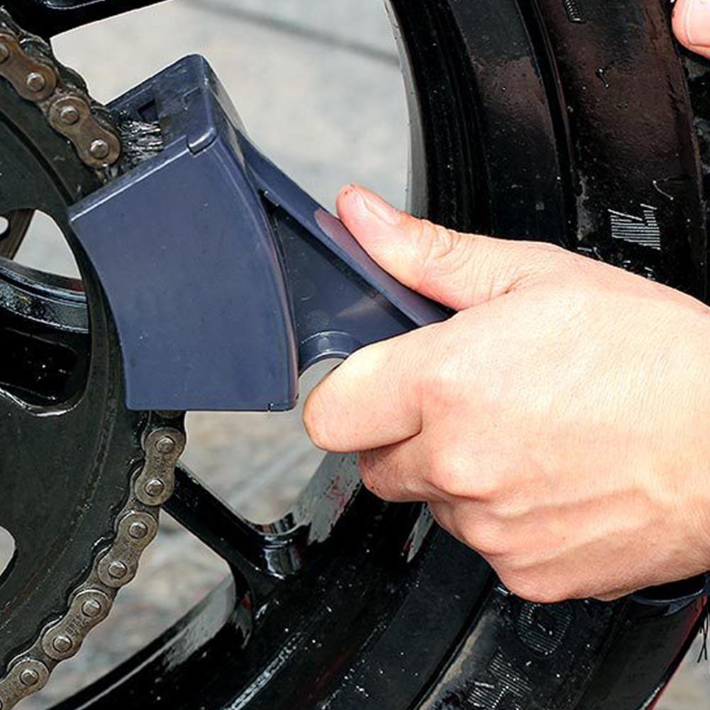 Motorcycle Cleaning Brush Motorcycle Chain Brush Bicycle Chain Washer for Road Mountain Bike Electric Motorcycle Accessories