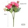 9 Head Philipos Rose Artificial Flowers Small Bouquet 30cm Silk Fake Flowers for Home Decor Wedding Decoration, 1pc