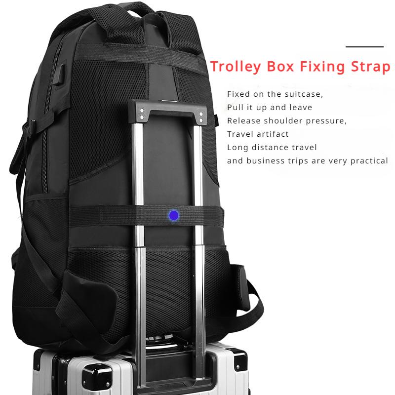 2024 New Outdoor Travel Backpack 50L/65L/85L Large Capacity Duffle Bag High Quality Oxford Waterproof Breathable Travel Bag Business Trip Hiking Bag