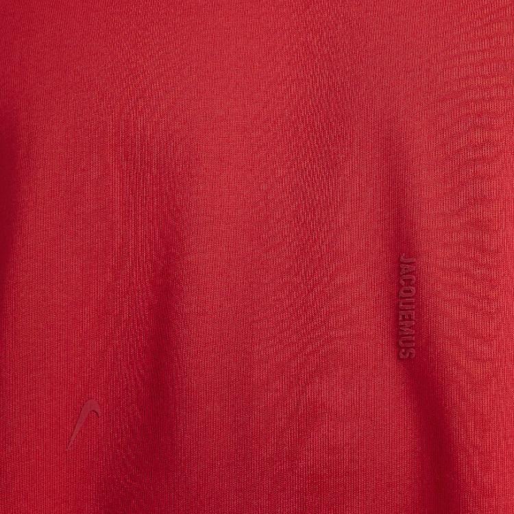 Jacquemus X Nike Logo T-Shirt (Asia Sizing) Dark Red Unisex Streetwear HF7112-611