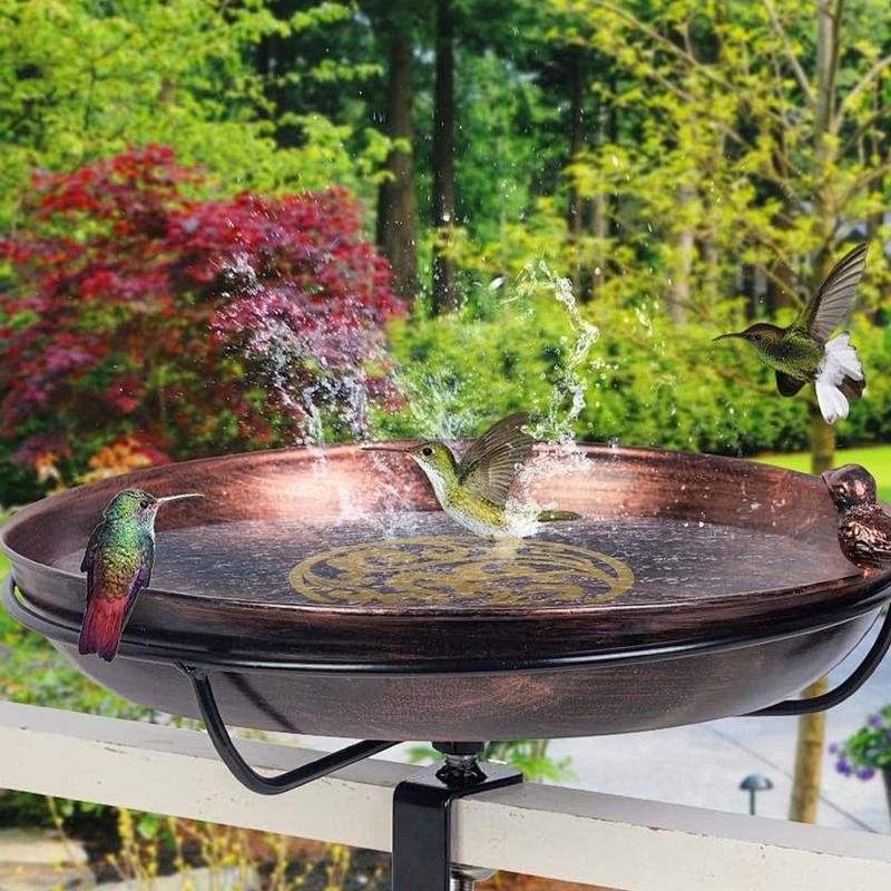 Copper Bird Bath Copper bird bath purifier tray copper bird bath tray Safe Bird Bath Purification Disk for outdoor bird baths