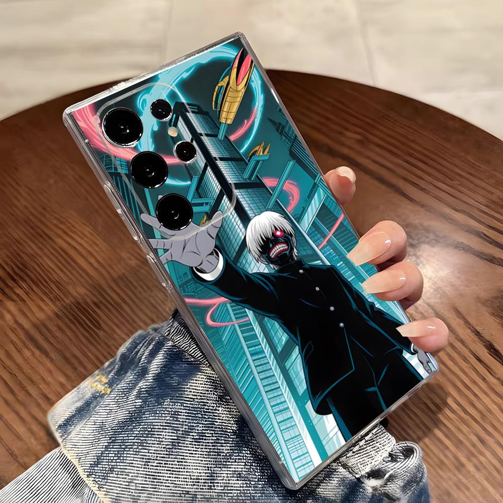 

Классический аниме чехол Tokyo Ghoul для Samsung S26 S25 S24 Ultra S23 Fe S22 S20 S21 Plus Plus 5G Fe Прозрачный чехол Galaxy S22 5G-1