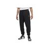 Jordan Logo Print Drawstring Elastic Waist Mid-Rise Joggers Men Bottoms Black DQ7341-010