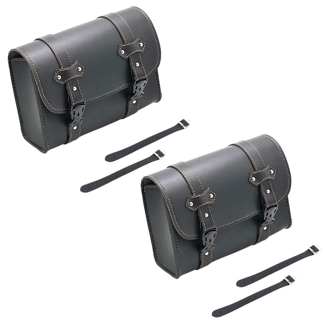 

karim Side Motorcycle Accessory Tool Tool PU Большой набор из 2 комплектов сумок, сумка, туристическая, держатель, держатель, сумка, крепление, фиксированный, водонепроницаемый,