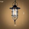 American Retro Wrought Iron Pendant Lamp for Restaurants and Bars