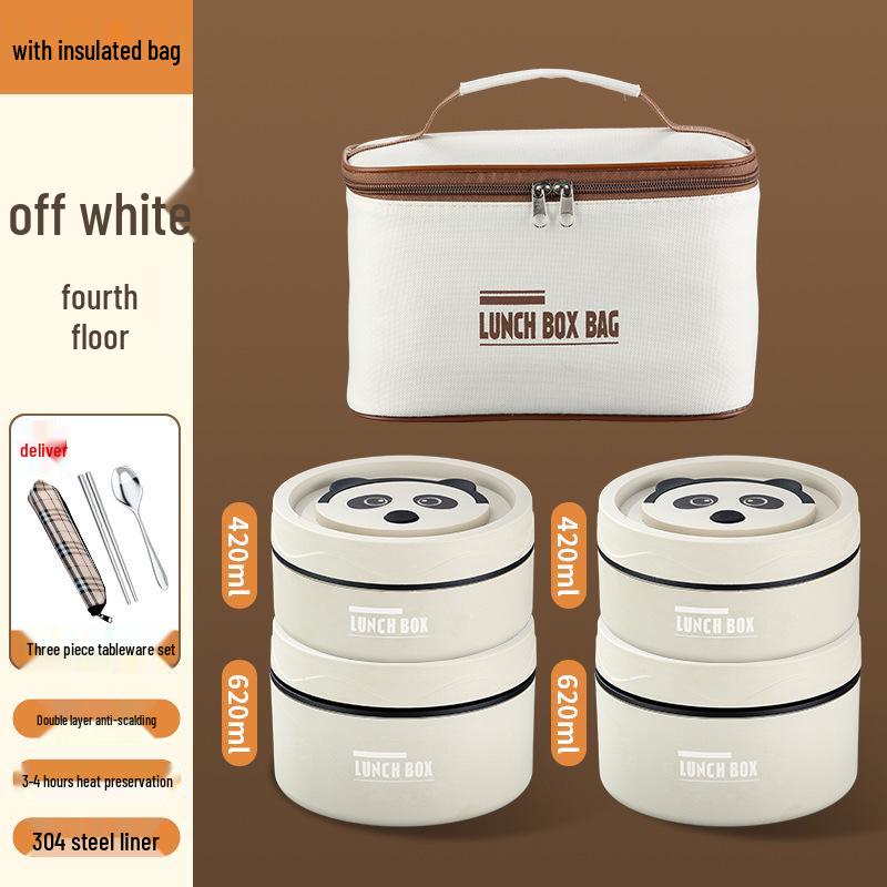 Portable Multi-layer Leak-proof Insulated Bento Lunch Box for Students and Office Workers