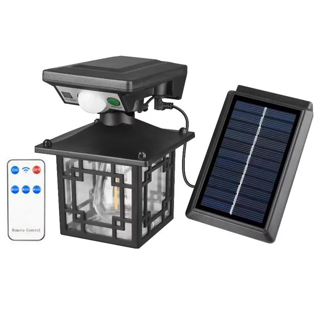 Remote Control Motion Induction Wall Lamp 3 Lighting Modes Solar Street Floodlight  Front Porch