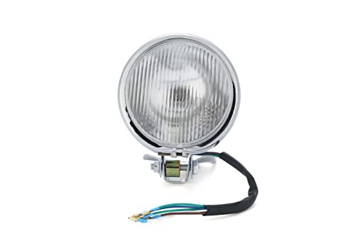 

Мотоциклетная фара Bates 4,5 дюйма Тип света Нижнее крепление Кастомная Тюнинг Чистое покрытие Легкая (Прозрачный/Серебряный)