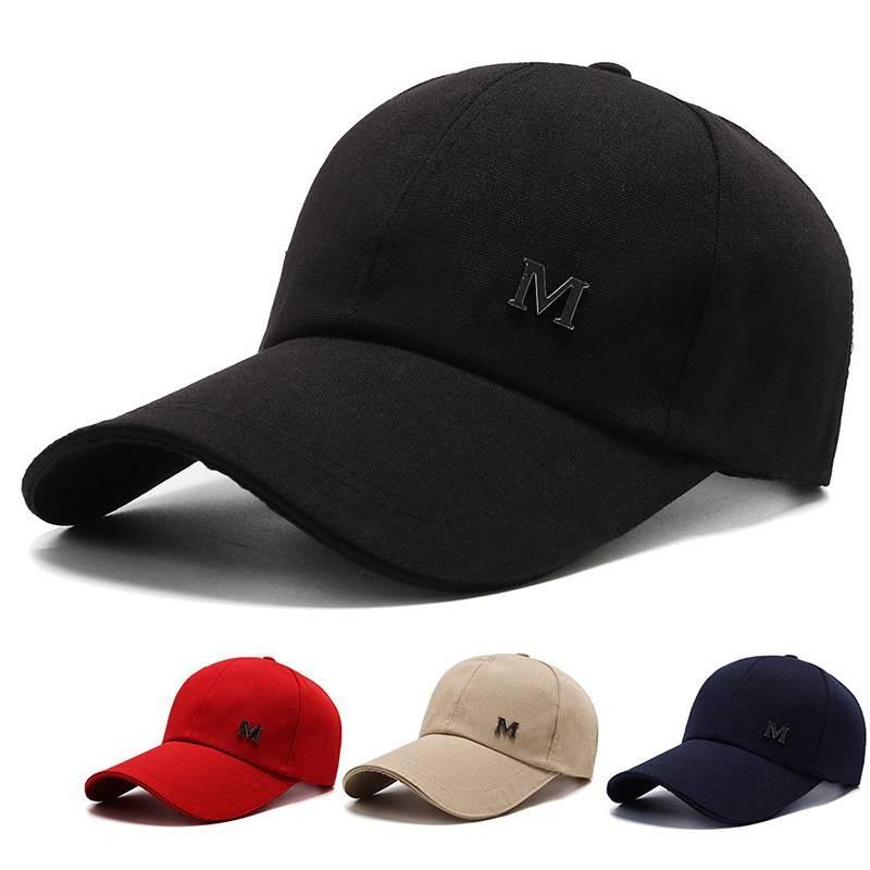 Letter M Baseball Cap Adjustable Breathable Outdoor Sun Protection Hat Gift