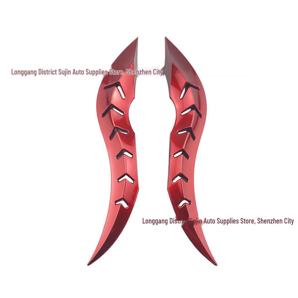 Carbon Fiber Dragon Horn Roof Ornament Spoiler Fin for Various Car Models