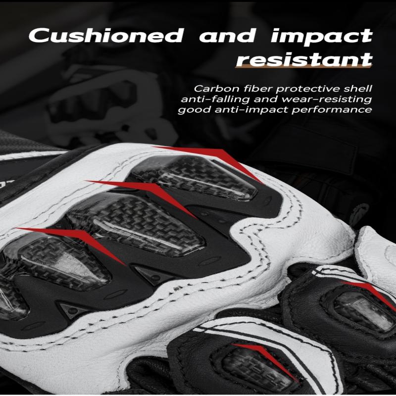 SFK Νέα Μοτοσικλετιστικά Γάντια Πλήρους Δακτύλου Γνήσιο Δέρμα Κατσικιού Αντιολισθητικά Ανθεκτικά στη Φθορά Κουμπί Προστασίας από Ανθρακονήματα Ρυθμιζόμενο Οθόνη Αφής