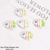 Hand-Painted Ocean Ceramic Beads: Tropical Fish, Starfish, and Seashell Shapes for DIY Jewelry