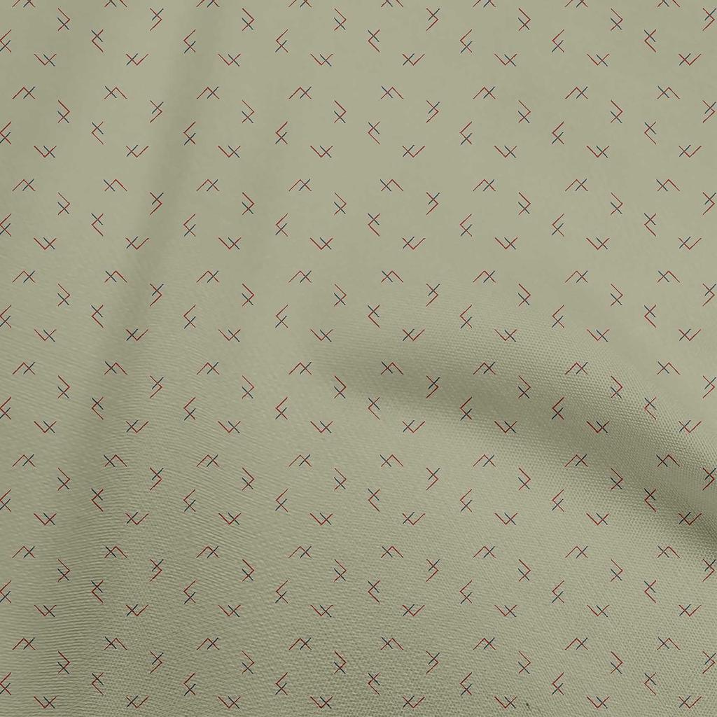 oneOone Cotton Flex Chocolate Brown Fabric Abstract Dress Material Fabric Print Fabric By The Yard 40 Inch