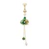 Prachtig Lotusblad Parel Prachtige Goudvis Kwast Fris Groen Lange Hanger Natuurlijk Hotan Jade Broches Vrouwen Hanfu Sieraden