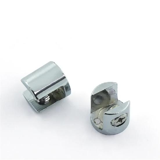 4pcs Glass Clamp Glass Plated Brackets Zinc Alloy Chrome finish Shelf Holder Support Brackets Clamps For 6-8mm/ 8-10mm/ 10-12mm