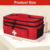 Travel Medicine Bag with Lockable Zippers Travel Emergency Kit Medication Organizer Medication Travel Case for Home Travel
