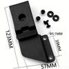 1 Set 360° Rotatable Universal KYDEX Knife Sheath Waist Clip Lightweight Wear Resistant Holder for Outdoor EDC Use