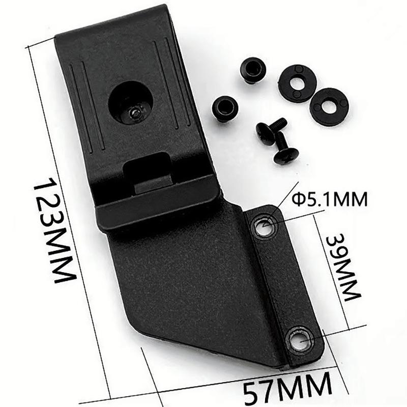 1 Set 360° Rotatable Universal KYDEX Knife Sheath Waist Clip Lightweight Wear Resistant Holder for Outdoor EDC Use