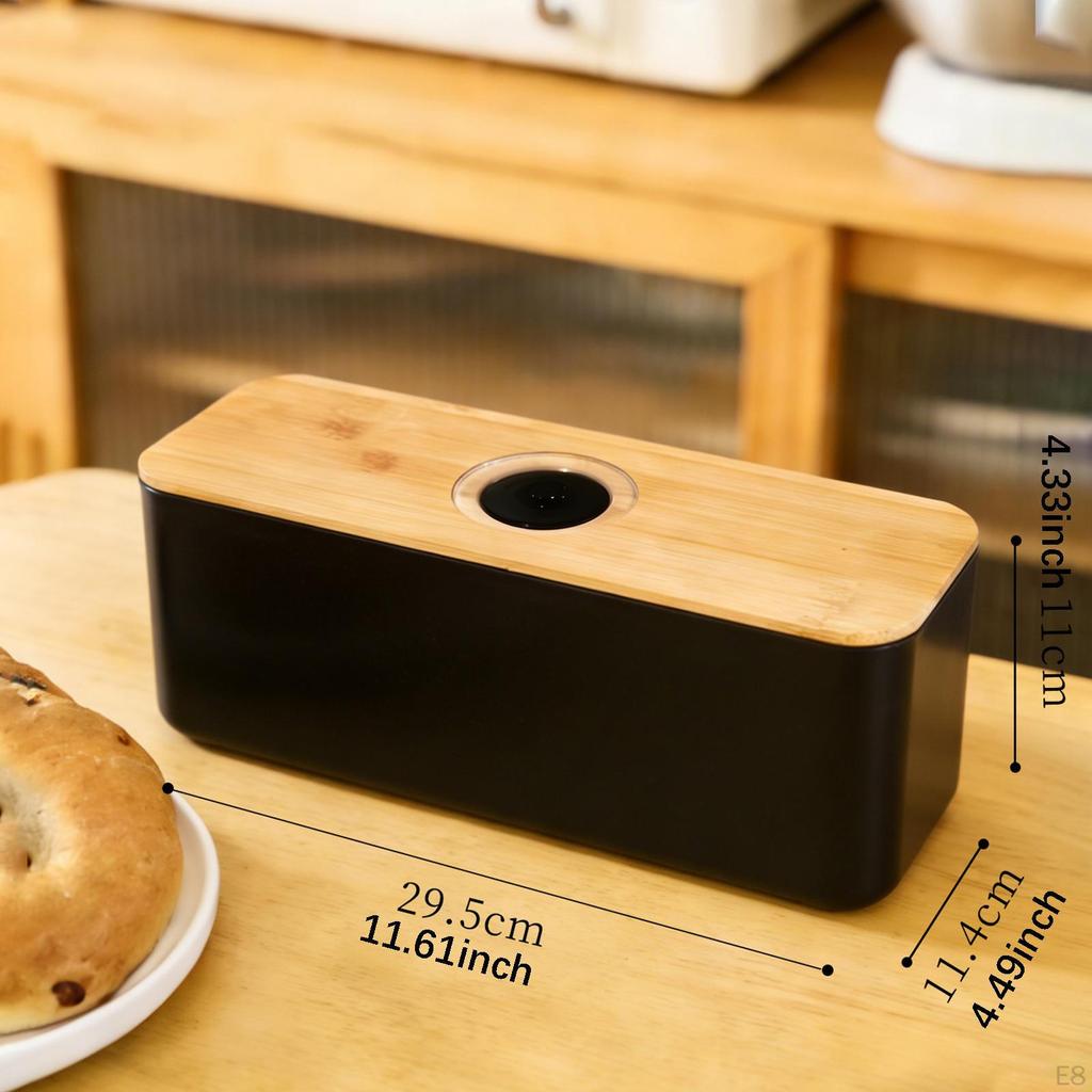 Bread Box with Cutting Board Lid Bin for Kitchen Counter Storage Container Breadbox