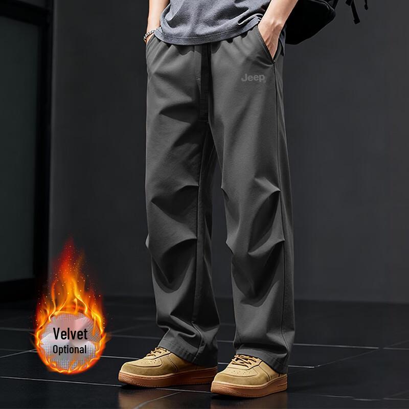 JEEP Unisex Loose Fit Water-Repellent Cargo Pants