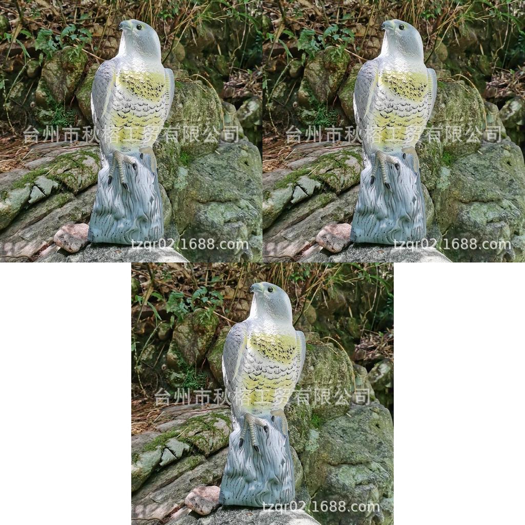 American Eagle Garden Sculpture Lifelike Animal Predator Bird Repellent Decor