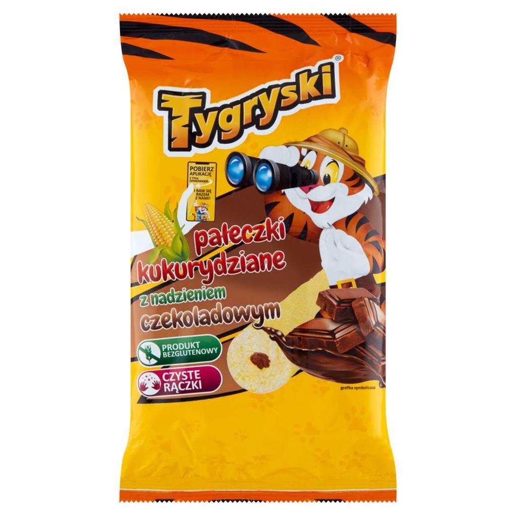 Tygryski Bastoncini di Mais con Ripieno al Cioccolato 60 g