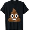 Poop Pile Swirl of Poop Cute Funny Smile Eye Happy Emoticon T-Shirt