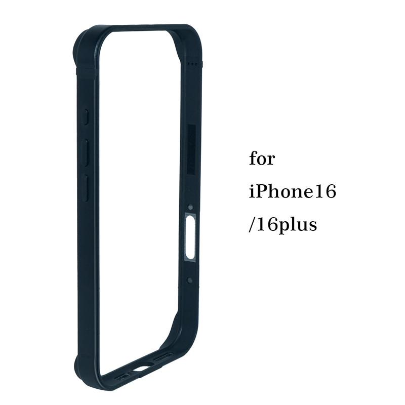 Lekkie etui zderzakowe ze stopu aluminium do iPhone 16 15 14 13 12 14 Pro Max Mini Plus XR Miękka silikonowa wyściółka Rama krawędzi Pokrowiec