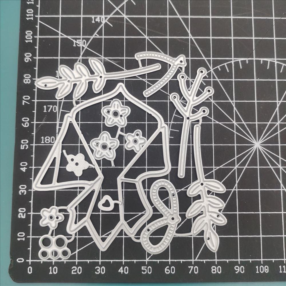 Bouquet Flower Metal Cutting Dies for Leaves Scrapbooking Cutting Die Paper Cards Embossed Decorative Craft Die Cut