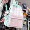 Schoolbag lightweight backpack female leisure travel student schoolbag female ins wind Korean version girl contrasting color backpack