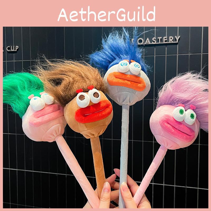 Hair Explosive Creative Funny Expressions Diy Hairstyle Plush Hammer Massage