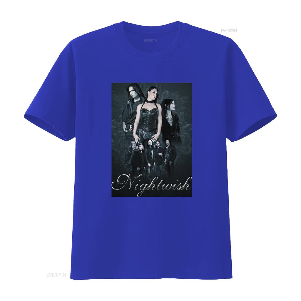 Nightwish Band Members Cotton Black T Shirt for Men in All Sizes vintage Washed Versatile Top For Everyday Wear