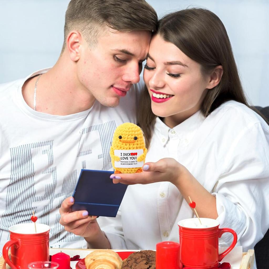 Mothers Day Mom Gifts for Mom Wife, Cute Handmade Crochet Duck for Grandma, Mother's Birthday Anniversary Present