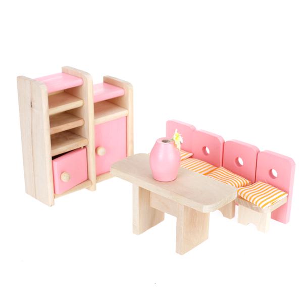 1/12 Dollhouse Miniature Wooden Furniture Bedroom Living Room