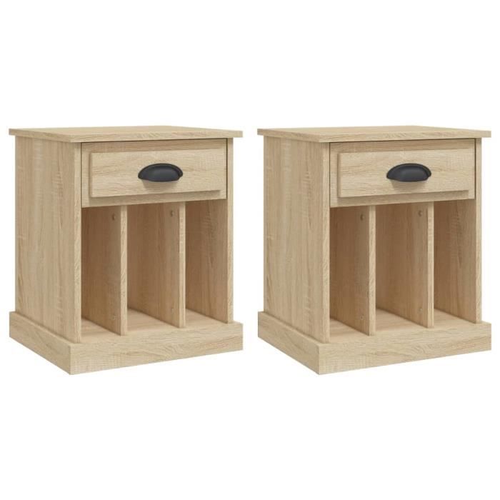 VidaXL Bedside Tables 2 Pcs Sonoma Oak 43x36x50 Cm 816351
