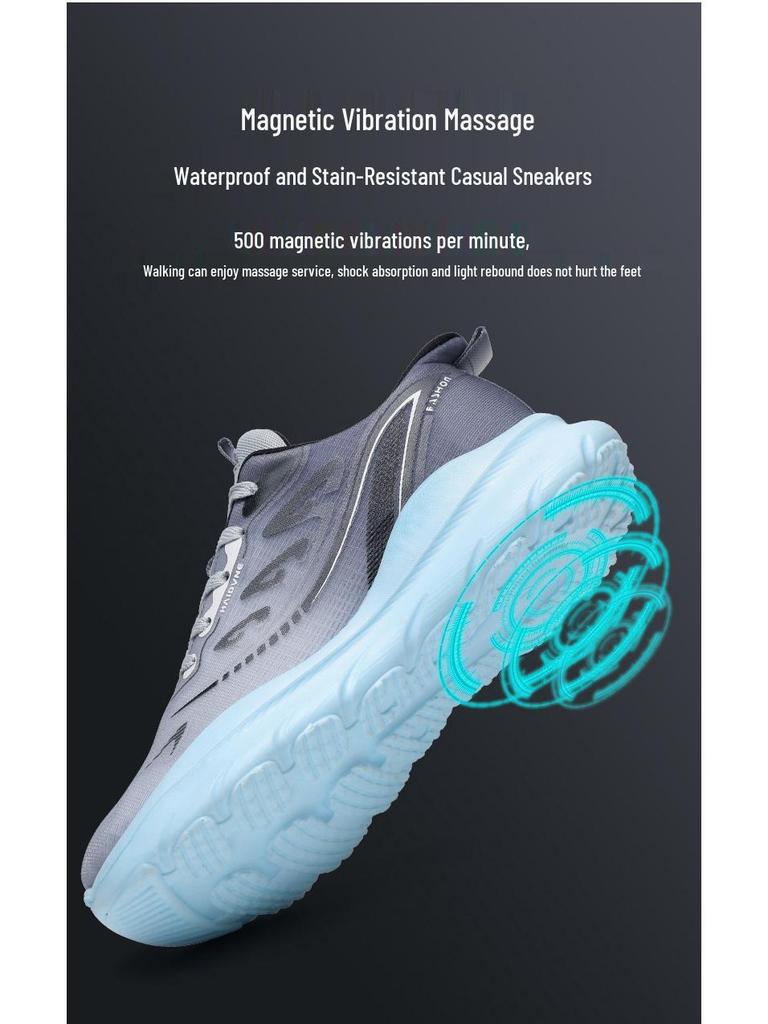 2025 Magnetic Vibration Sports Shoes: New Upgraded Cross-Border Spring Walking and Running Shoes for Middle-aged and Elderly Couples