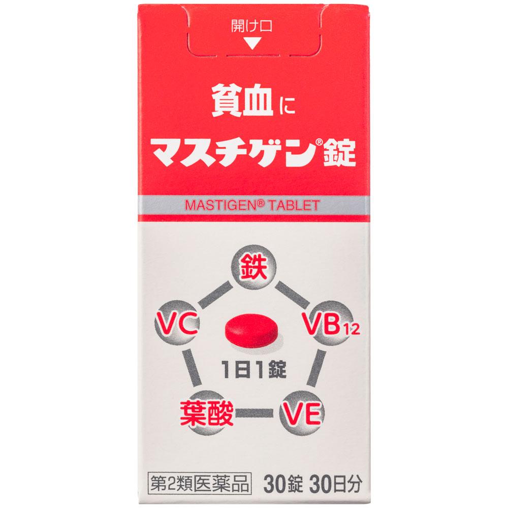 

Nippon Zoki Pharmaceutical Mastigen Tablets 30 tablets Iron supplements Circulatory System Medications (Lifestyle-Related Diseases) Indications: Anemi 1