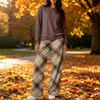 Women's Casual Loose Fit Color Round Neck Sweatshirt and Pants Set, 2 Piece Matching Outfit for Everyday Wear