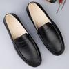 Plush Man Moccasins Penny Loafers Men Casual Shoes Fleece-Lined Leather Dress Shoes Slip-on Sneaker Man Flats Fur Driving Shoes