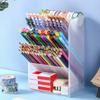 Pen Holders Container Desktop Ornament Pencil Storage Shelf Desk Pen Pencil Brush Holders Office Home Desk Organizers